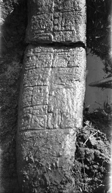 Stela U as discovered