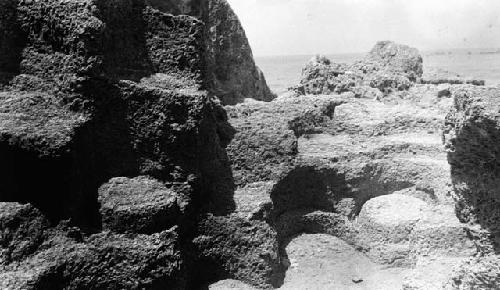 Millstone cuttings, excavation of Ashakar cave sites