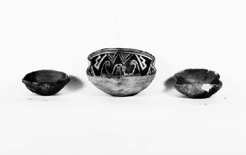 Ceremonial bowls, perforated for suspension