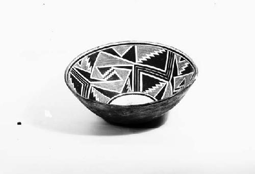 Mimbres classic black on white bowl from swarts ruin