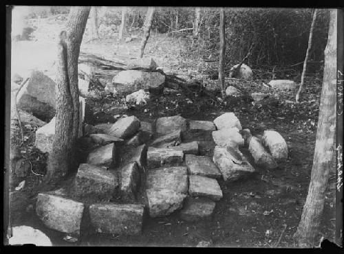 NE Colonnade, Platform in bush just to E. of the colonnade looking W. (?)