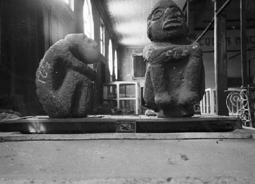 Stone objects in National Museum, San Salvador