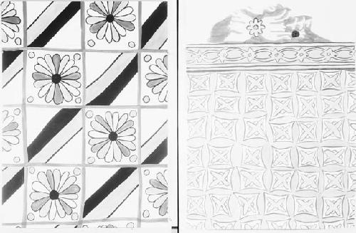 Two panel designs from room 435, Awatovi