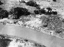 View of site and surrounding country taken from the air