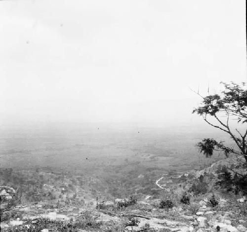 Panoramic view of excavation sites