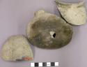 Unslipped utilityware jar sherds, approximately 70% of vessel