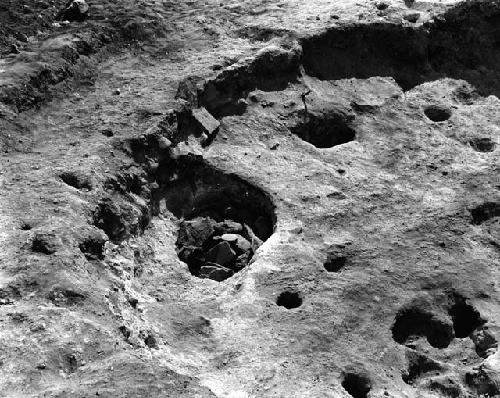 Little Red Hill, Upper Site, pit house 5, view south