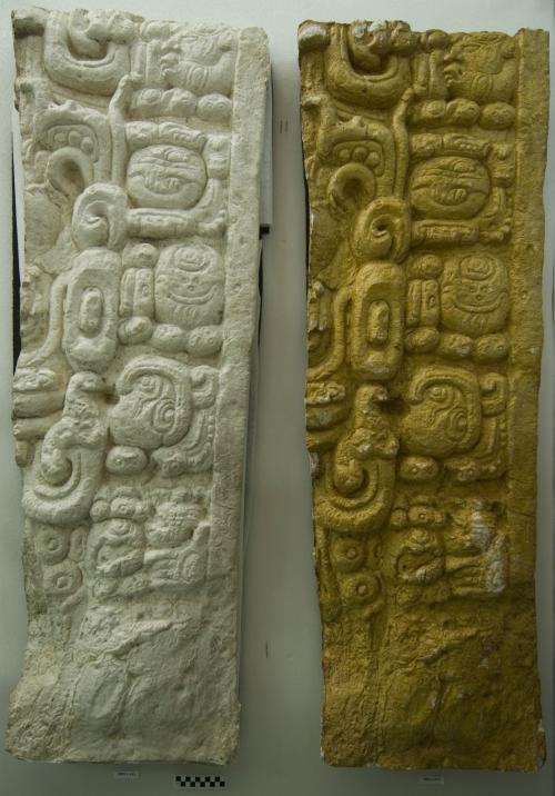 Cast of part of Stela B - north bottom