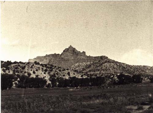 View of Butte near John Darioli's Range, Range Creek