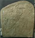 Cast of part of Stela 8, Seibal; top, (white)