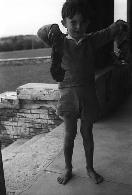 David Lattimore standing on a porch