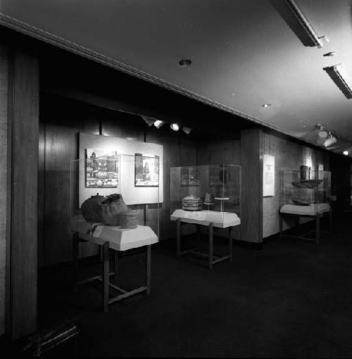 Basketry exhibit at State Street Bank, 1984