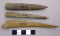 Pointed tools made of splinters of bone