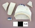 Ceramic, porcelain, sherds and teacup fragment