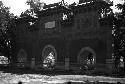 Large ornately carved gateway with three arches