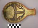 Ladle, Polacca polychrome style c. int: linear design; ext: slipped, no design.