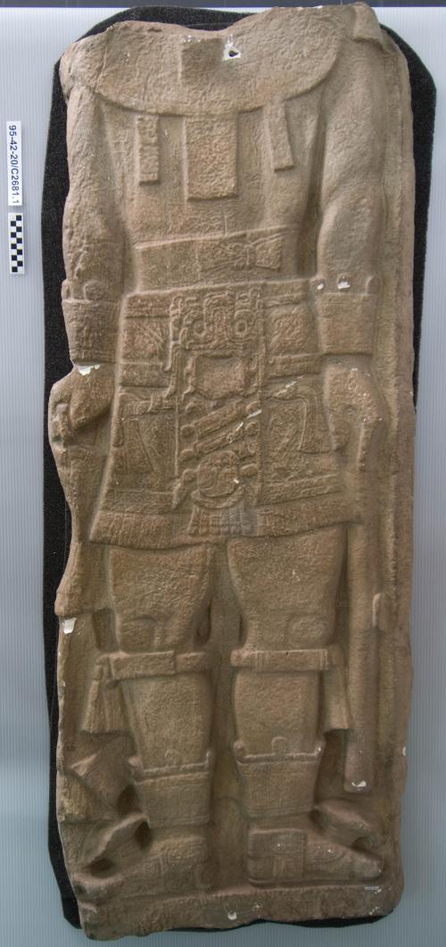 Cast of part of Stela 2, Seibal; bottom