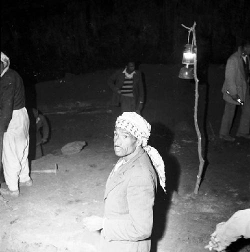 Shergati excavating in Patun cave, Jebel Baradost near Rowandiz