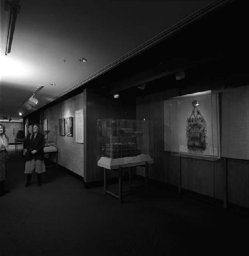 Basketry exhibit at State Street Bank, 1984