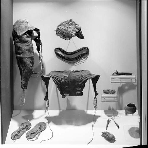 Display case from "Ju/wasi: Bushman of the Kalahari" exhibit