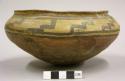 Bowl, Polacca polychrome (early). int: no design; ext: linear design