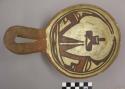 Ladle, Polacca polychrome style c. int: linear design; ext: slipped, no design