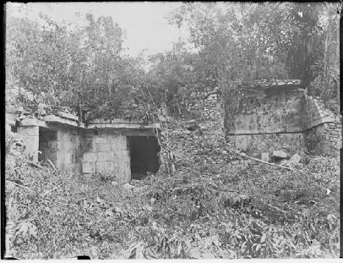 Edifice number 3 - front façade - showing the obscure entrance to chambers 8-10