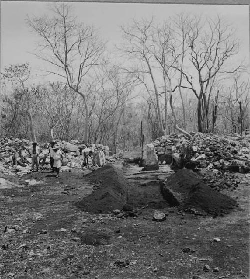 Gate T after excavation