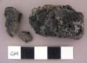 Coal pieces, unburnt