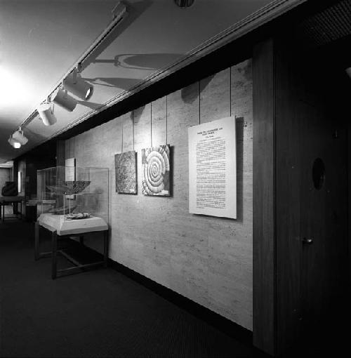 Basketry exhibit at State Street Bank, 1984