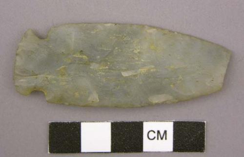 Chipped stone spear point or knife blade