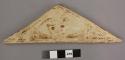 Triangular pottery tile; Katsina name: Hue