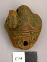 Ceramic figurine whistle pendant? of zoomorph