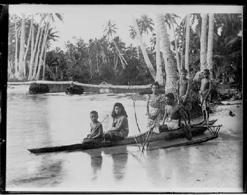 People in canoe