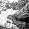 Snow outside Diyan cave on Jebel Baradost near Rowandiz