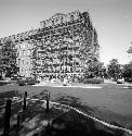 Exterior of Peabody Museum during renovation