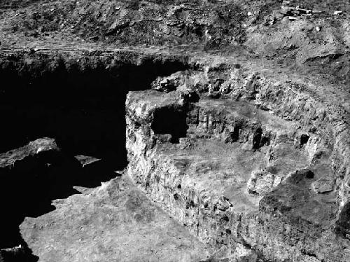 Red Hill site, structure 201C superimposed over floor of structure 203