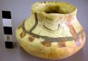 San Bernardo polychrome pottery small jar