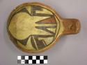 Ladle, Polacca polychrome style c. int: linear design; ext: slipped, no design