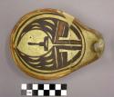 Early modern Hopi polychrome pottery ladle