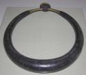 Flat coconut shell neckring worn by chief's wives on feast days with +