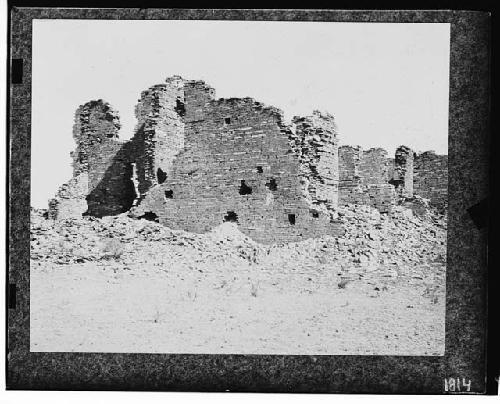 Highest standing wall, Pintado Pueblo