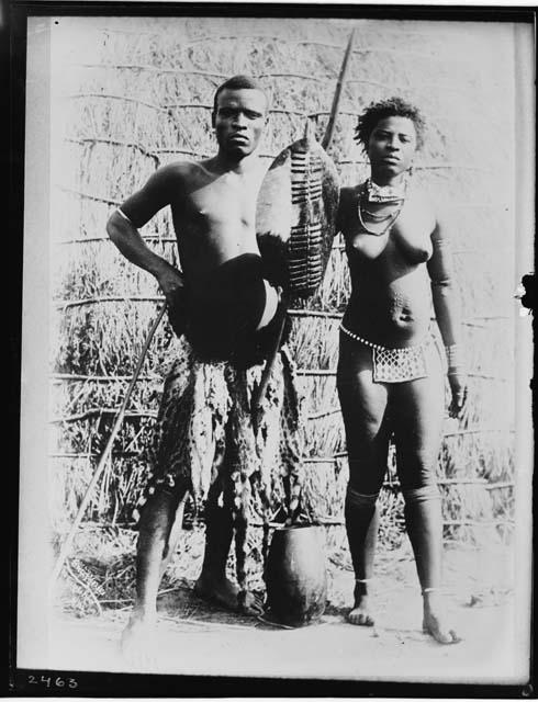 Zulu man and woman