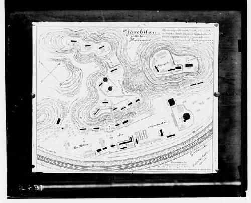 Plan of Ruins, by T. Maler