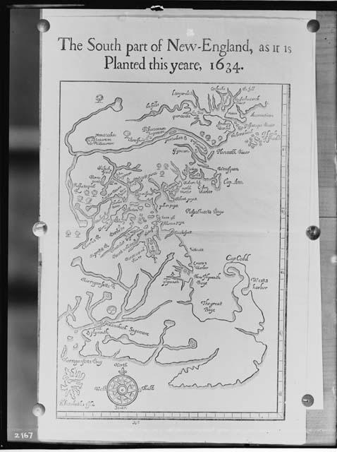 Map of New England landscape