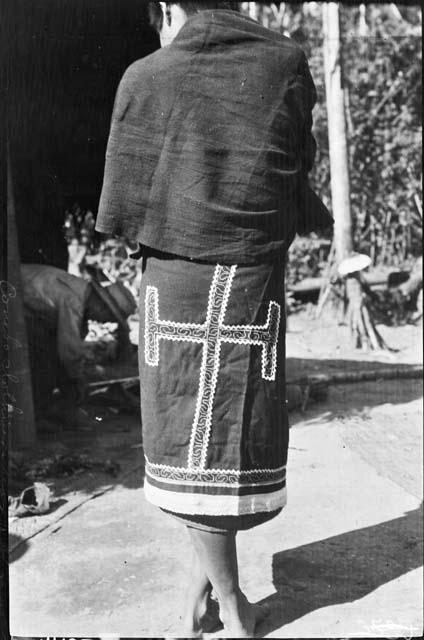 Dress - rear view - on Campa woman