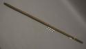 Wooden stick, band of metal around one end, nail 8" from end - ceremonial