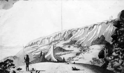 Drawing, "The Icebergs of Kotzebue Sound, August 8, 1816," by Ludwig Choris