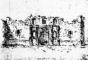 Pencil sketch, Church of the Alamo, Texas - November 25, 1848