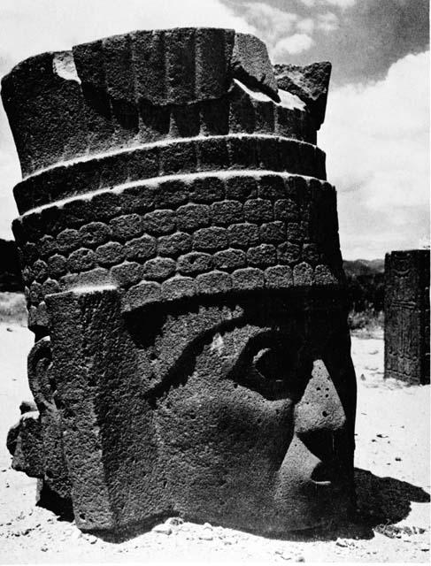 Photocopy of stone figure in situ-from "Musee National of Art Moderne Art Mexica